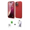 MARSİLYAN™- iPhone 16 Pro Max Kılıf Ahenk Serisi - Siyah Bilvis 3X AR Hayalet Cam Ekran Koruyucu + Raze Metal Kamera Lens - BZ