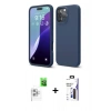 MARSİLYAN™- iPhone 16 Pro Max Kılıf Ahenk Serisi - Siyah Bilvis 3X AR Hayalet Cam Ekran Koruyucu + Raze Metal Kamera Lens - BZ
