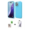 MARSİLYAN™- iPhone 16 Pro Max Kılıf Ahenk Serisi - Siyah Bilvis 3X AR Hayalet Cam Ekran Koruyucu + Raze Metal Kamera Lens - NLGY