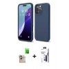 MARSİLYAN™- iPhone 16 Pro Max Kılıf Ahenk Serisi - Siyah Bilvis 3X AR Hayalet Cam Ekran Koruyucu + Raze Metal Kamera Lens - NLGY