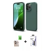 MARSİLYAN™- iPhone 16 Pro Max Kılıf Ahenk Serisi - Siyah Bilvis 3X AR Hayalet Cam Ekran Koruyucu + Raze Metal Kamera Lens - NLGY