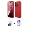 MARSİLYAN™- iPhone 16 Pro Max Kılıf Ahenk Serisi - Siyah Bilvis 5in1 3D Magic Cam Ekran Koruyucu + Gümüş Bilvis Titan Kamera Lens
