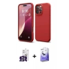 MARSİLYAN™- iPhone 16 Pro Max Kılıf Ahenk Serisi - Siyah Bilvis 5in1 5D Magic Hayalet Cam Ekran Koruyucu + Gümüş Bilvis Titan Kamera Lens