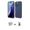MARSİLYAN™- iPhone 16 Pro Max Kılıf Ahenk Serisi - Siyah Bilvis Hayalet Cam Ekran Koruyucu + Pers Alüminyum Kamera Lens - GS