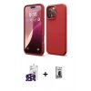 MARSİLYAN™- iPhone 16 Pro Max Kılıf Ahenk Serisi - Siyah Bilvis Hayalet Cam Ekran Koruyucu + Bilvis Titan Kamera Lens - SH