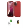 MARSİLYAN™- iPhone 16 Pro Max Kılıf Ahenk Serisi - Siyah Buffer Cam Ekran Koruyucu + Raze Metal Kamera Lens - BZ