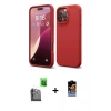MARSİLYAN™- iPhone 16 Pro Max Kılıf Ahenk Serisi - Siyah Buffer Hayalet Cam Ekran Koruyucu + Raze Metal Kamera Lens - SH
