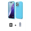 MARSİLYAN™- iPhone 16 Pro Max Kılıf Ahenk Serisi - Siyah Joko Magic 5D Cam + PVD Metal Kamera Lens - SH
