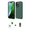 MARSİLYAN™- iPhone 16 Pro Max Kılıf Ahenk Serisi - Siyah Joko Magic 5D Hayalet Cam + Raze Metal Kamera Lens - BZ