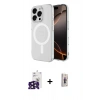 MARSİLYAN™- iPhone 16 Pro Max Kılıf Ahenk Yansıma Prime - Siyah Bilvis 3D Cam Ekran Koruyucu + Bilvis Titan Kamera Lens - SH