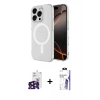 MARSİLYAN™- iPhone 16 Pro Max Kılıf Ahenk Yansıma Prime - Siyah Bilvis 3X AR HD Cam Ekran Koruyucu + Bilvis Titan Kamera Lens - SH