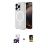 MARSİLYAN™- iPhone 16 Pro Max Kılıf Ahenk Yansıma Prime - Siyah Buffer Cam Ekran Koruyucu + Bilvis Titan Kamera Lens - SH