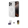 MARSİLYAN™- iPhone 16 Pro Max Kılıf Ahenk Yansıma Prime - Siyah Buffer Cam Ekran Koruyucu + Bilvis Titan Kamera Lens - TMGI