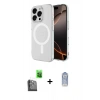 MARSİLYAN™- iPhone 16 Pro Max Kılıf Ahenk Yansıma Prime - Siyah Joko Magic 5D Cam + Raze Metal Kamera Lens - SH