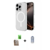 MARSİLYAN™- iPhone 16 Pro Max Kılıf Ahenk Yansıma Prime - Siyah Joko Magic 5D Cam + Raze Metal Kamera Lens - CLTM
