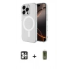 MARSİLYAN™- iPhone 16 Pro Max Kılıf Ahenk Yansıma Prime - Siyah Joko Magic 5D Hayalet Cam + PVD Metal Kamera Lens - GS