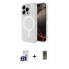 MARSİLYAN™- iPhone 16 Pro Max Kılıf Ahenk Yansıma Prime - Siyah Joko Magic 5D Hayalet Cam + Bilvis Titan Kamera Lens - TMGI