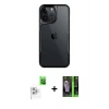 MARSİLYAN™- iPhone 16 Pro Max Kılıf Akış Çizgi Koleksiyonu - Şeffaf 360 Full Body Arka Koruyucu + Raze Metal Kamera Lens - BZ