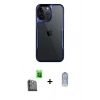 MARSİLYAN™- iPhone 16 Pro Max Kılıf Akış Çizgi Koleksiyonu - Siyah Joko Magic 5D Cam + Raze Metal Kamera Lens - SH