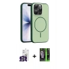 MARSİLYAN™- iPhone 16 Pro Max Kılıf Atlas Asil Prime - Şeffaf 360 Full Body Arka Koruyucu + Bilvis Titan Kamera Lens - GS