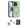 MARSİLYAN™- iPhone 16 Pro Max Kılıf Atlas Asil Prime - Şeffaf 360 Full Body Arka Koruyucu + Raze Metal Kamera Lens - NLGY