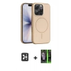 MARSİLYAN™- iPhone 16 Pro Max Kılıf Atlas Asil Prime - Şeffaf 360 Full Body Arka Koruyucu + Siyah PVD Metal Kamera Lens