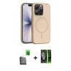 MARSİLYAN™- iPhone 16 Pro Max Kılıf Atlas Asil Prime - Şeffaf 360 Full Body Arka Koruyucu + Raze Metal Kamera Lens - SH