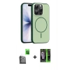 MARSİLYAN™- iPhone 16 Pro Max Kılıf Atlas Asil Prime - Şeffaf 360 Full Body Arka Koruyucu + Raze Metal Kamera Lens - SH