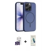 MARSİLYAN™- iPhone 16 Pro Max Kılıf Atlas Asil Prime - Şeffaf Pasifik Cam Ekran Koruyucu + Bilvis Titan Kamera Lens - TMGI