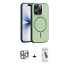 MARSİLYAN™- iPhone 16 Pro Max Kılıf Atlas Asil Prime - Şeffaf Pasifik Cam Ekran Koruyucu + Pers Alüminyum Kamera Lens - GI