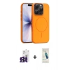 MARSİLYAN™- iPhone 16 Pro Max Kılıf Atlas Asil Prime - Şeffaf Pasifik Cam Ekran Koruyucu + Bilvis Titan Kamera Lens - SH