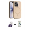 MARSİLYAN™- iPhone 16 Pro Max Kılıf Atlas Asil Prime - Şeffaf Pasifik Cam Ekran Koruyucu + Bilvis Titan Kamera Lens - SH