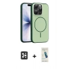 MARSİLYAN™- iPhone 16 Pro Max Kılıf Atlas Asil Prime - Şeffaf Pasifik Cam Ekran Koruyucu + PVD Metal Kamera Lens - SH