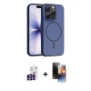 MARSİLYAN™- iPhone 16 Pro Max Kılıf Atlas Asil Prime - Siyah 3D Antistatik Mat Seramik Nano Ekran Koruyucu + Bilvis Titan Kamera Lens - TMGI