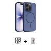 MARSİLYAN™- iPhone 16 Pro Max Kılıf Atlas Asil Prime - Siyah Bilvis 3D Cam Ekran Koruyucu + Pers Alüminyum Kamera Lens - GI