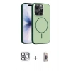 MARSİLYAN™- iPhone 16 Pro Max Kılıf Atlas Asil Prime - Siyah Bilvis 3D Cam Ekran Koruyucu + Pers Alüminyum Kamera Lens - GI