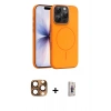 MARSİLYAN™- iPhone 16 Pro Max Kılıf Atlas Asil Prime - Siyah Bilvis 3D Cam Ekran Koruyucu + Pers Alüminyum Kamera Lens - CLTM