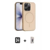 MARSİLYAN™- iPhone 16 Pro Max Kılıf Atlas Asil Prime - Siyah Bilvis 3D Cam Ekran Koruyucu + PVD Metal Kamera Lens - SH
