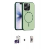 MARSİLYAN™- iPhone 16 Pro Max Kılıf Atlas Asil Prime - Siyah Bilvis 3D Cam Ekran Koruyucu + Bilvis Titan Kamera Lens - TMGI