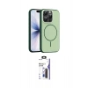 MARSİLYAN™- iPhone 16 Pro Max Kılıf Atlas Asil Prime - Siyah Bilvis 3X AR Hayalet Cam Ekran Koruyucu