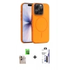 MARSİLYAN™- iPhone 16 Pro Max Kılıf Atlas Asil Prime - Siyah Bilvis 3X AR Hayalet Cam Ekran Koruyucu + Raze Metal Kamera Lens - NLGY