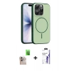 MARSİLYAN™- iPhone 16 Pro Max Kılıf Atlas Asil Prime - Siyah Bilvis 3X AR HD Cam Ekran Koruyucu + Raze Metal Kamera Lens - NLGY