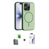 MARSİLYAN™- iPhone 16 Pro Max Kılıf Atlas Asil Prime - Siyah Bilvis 3X AR HD Cam Ekran Koruyucu + Raze Metal Kamera Lens - SH