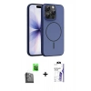 MARSİLYAN™- iPhone 16 Pro Max Kılıf Atlas Asil Prime - Siyah Bilvis 3X AR HD Cam Ekran Koruyucu + Raze Metal Kamera Lens - SH