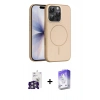 MARSİLYAN™- iPhone 16 Pro Max Kılıf Atlas Asil Prime - Siyah Bilvis 5in1 3D Magic Cam Ekran Koruyucu + Bilvis Titan Kamera Lens - GS
