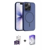 MARSİLYAN™- iPhone 16 Pro Max Kılıf Atlas Asil Prime - Siyah Bilvis 5in1 3D Magic Cam Ekran Koruyucu + Bilvis Titan Kamera Lens - GS