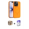 MARSİLYAN™- iPhone 16 Pro Max Kılıf Atlas Asil Prime - Siyah Bilvis 5in1 3D Magic Cam Ekran Koruyucu + Pers Alüminyum Kamera Lens - CLTM