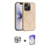 MARSİLYAN™- iPhone 16 Pro Max Kılıf Atlas Asil Prime - Siyah Bilvis 5in1 3D Magic Cam Ekran Koruyucu + Pers Alüminyum Kamera Lens - GI
