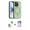 MARSİLYAN™- iPhone 16 Pro Max Kılıf Atlas Asil Prime - Siyah Bilvis 5in1 3D Magic Cam Ekran Koruyucu + Raze Metal Kamera Lens - NLGY