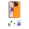 MARSİLYAN™- iPhone 16 Pro Max Kılıf Atlas Asil Prime - Siyah Bilvis 5in1 5D Magic Hayalet Cam Ekran Koruyucu + Raze Metal Kamera Lens - NLGY